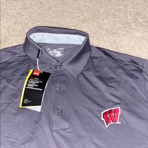 Wisconson under armor golf polo